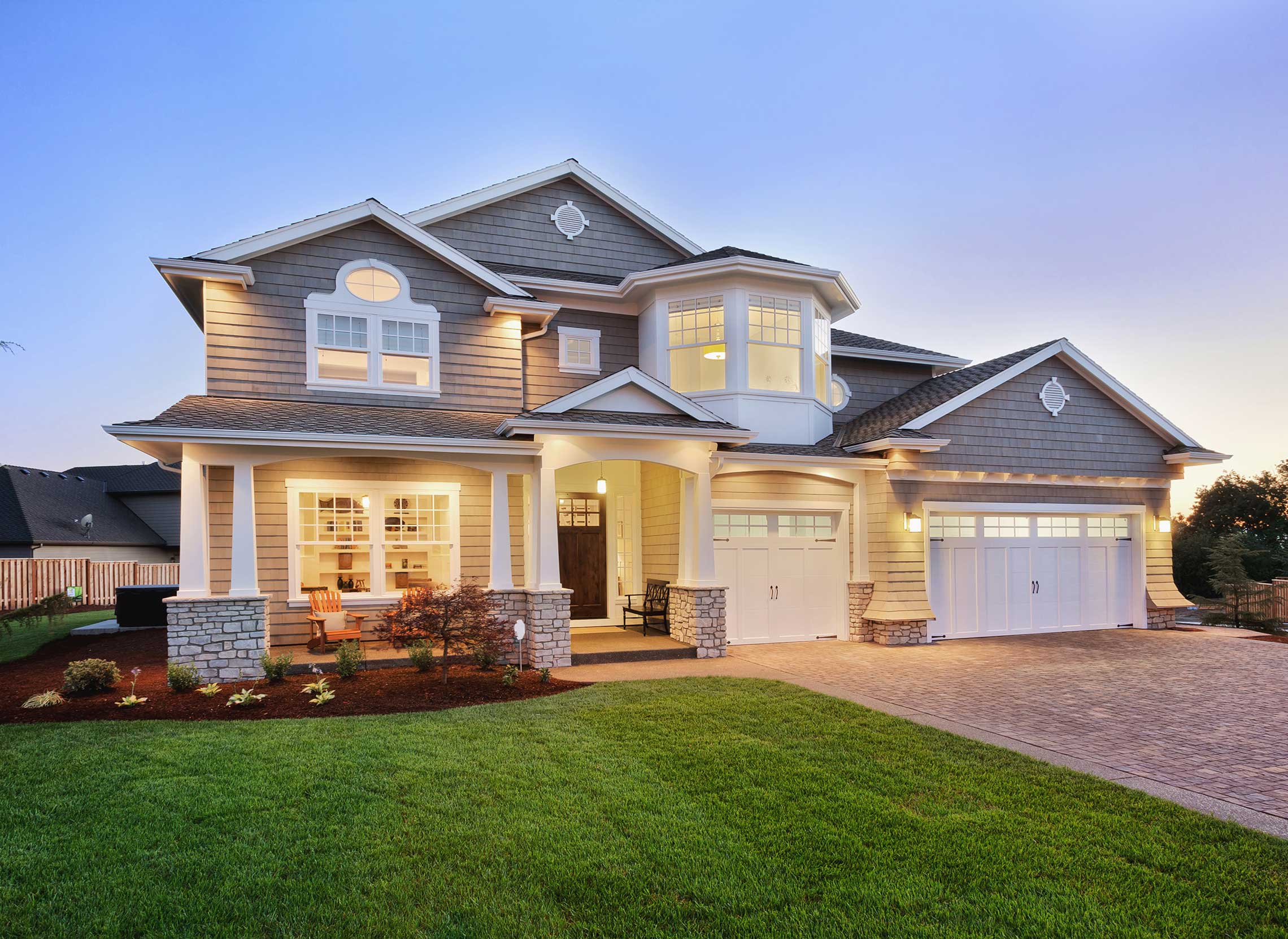 A well lit modern home.